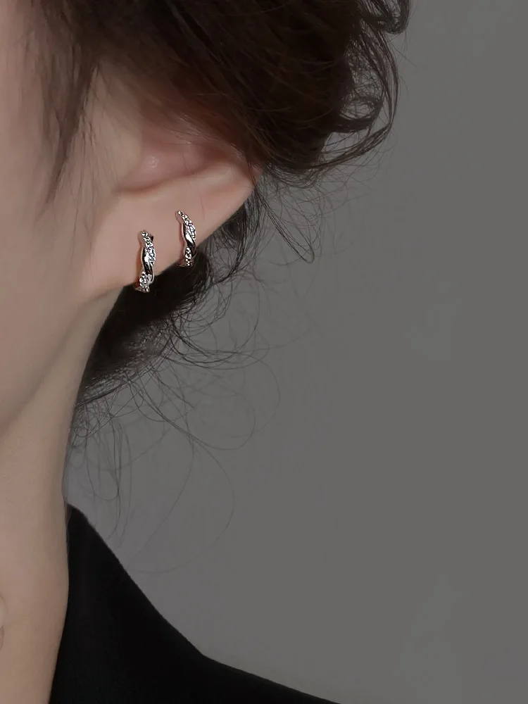 LByzHan – boucles d'oreilles rondes en argent Sterling 100% 925 pour femmes, fabrication de bijoux, cadeau de mariage, fiançailles, E024 1