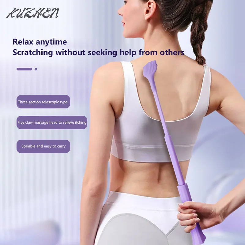 Telescopic Handle Back Scratcher Stainless Steel Itch Relief Full Body Rake Palm Shape Anti-Itch Back Massager 
Telescopic Handle Back Scratcher Stainless Steel Itch Relief Full Body Rake Palm Shape Anti-Itch Back Massager