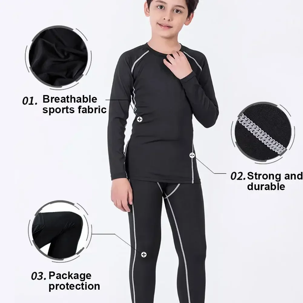 

Детское быстрое футбольное компрессионное термобелье для мальчиков, нижнее белье, спортивная одежда, одежда для баскетбола