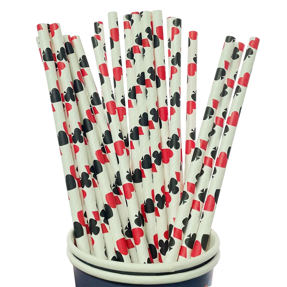 50pcs Casino Card Night Theme Paper Straws Casino Birthday Party Decorations Las Vegas Scene Party Supplies Poker Decor
50pcs Casino Card Night Theme Paper Straws Casino Birthday Party Decorations Las Vegas Scene Party Supplies Poker Decor