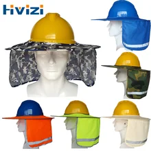 Reflective Stripe Neck Shield Safety Hard Hat Cap Sun Shade Protective Helmets Workplace Safety Reflective Stripe Neck Shield Safety Hard Hat Cap Sun Shade Protective Helmets Workplace Safety
