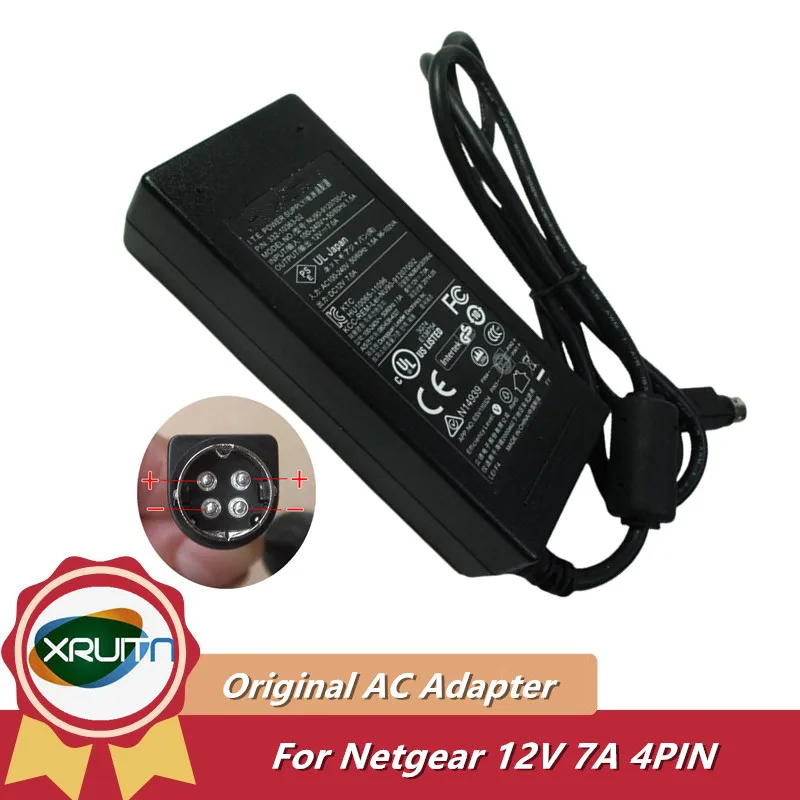 Original 4-Pin DIN 12V 7A NU-90-9120700-12 AC Adapter Charger For Netgear RN10400-100EUS Diskless ReadyNAS 104 RN104 RND-4D
Original 4-Pin DIN 12V 7A NU-90-9120700-12 AC Adapter Charger For Netgear RN10400-100EUS Diskless ReadyNAS 104 RN104 RND-4D
