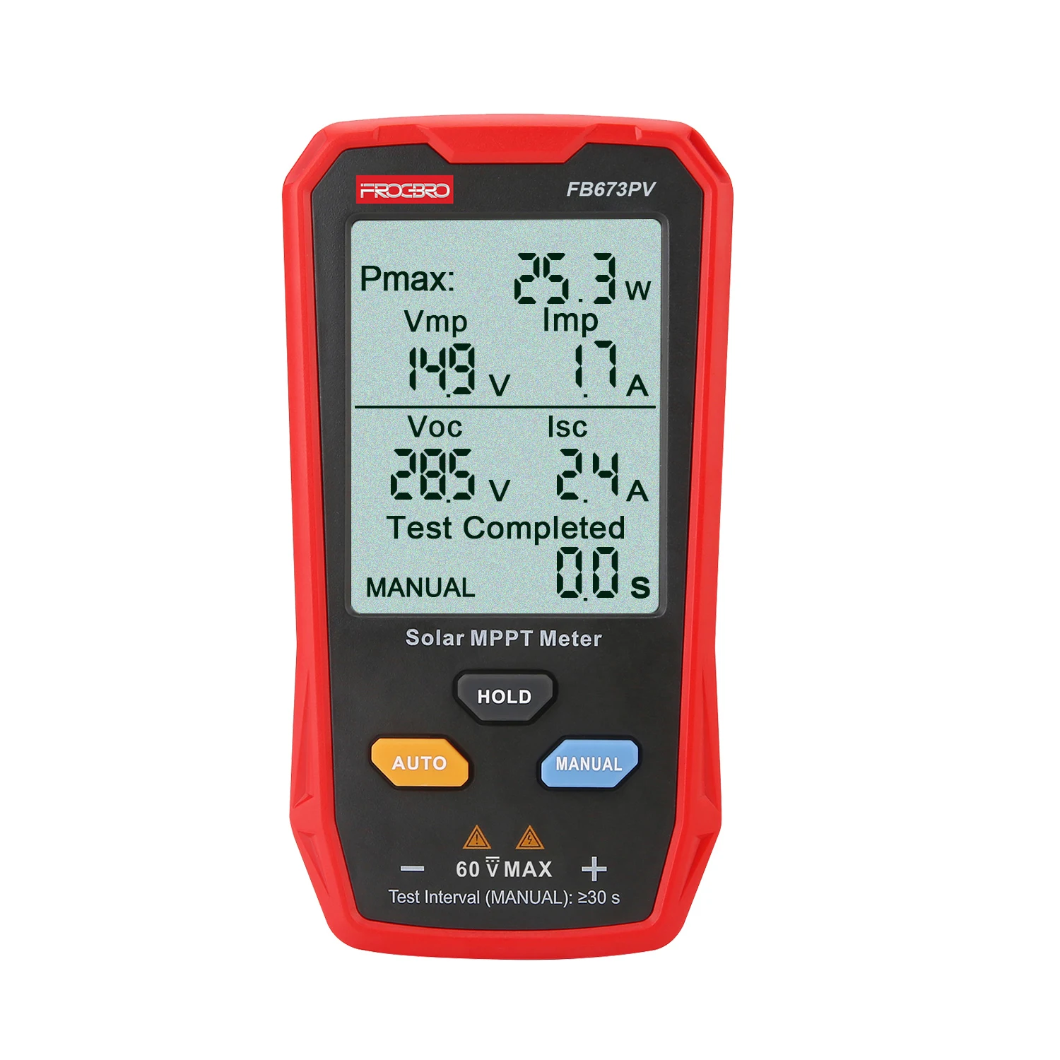 FB673PV LCD Display Smart MPPT Solar Panel Tester Meter Energy Systems Solar Panels VOC Test Pv Tester Meter
FB673PV LCD Display Smart MPPT Solar Panel Tester Meter Energy Systems Solar Panels VOC Test Pv Tester Meter
