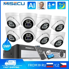 MISECU 5MP POE Security Camera System Smart AI Dome Camera Two-way Audio Record Full Color Night CCTV Video Surveillance Kit P2P
MISECU 5MP POE Security Camera System Smart AI Dome Camera Two-way Audio Record Full Color Night CCTV Video Surveillance Kit P2P