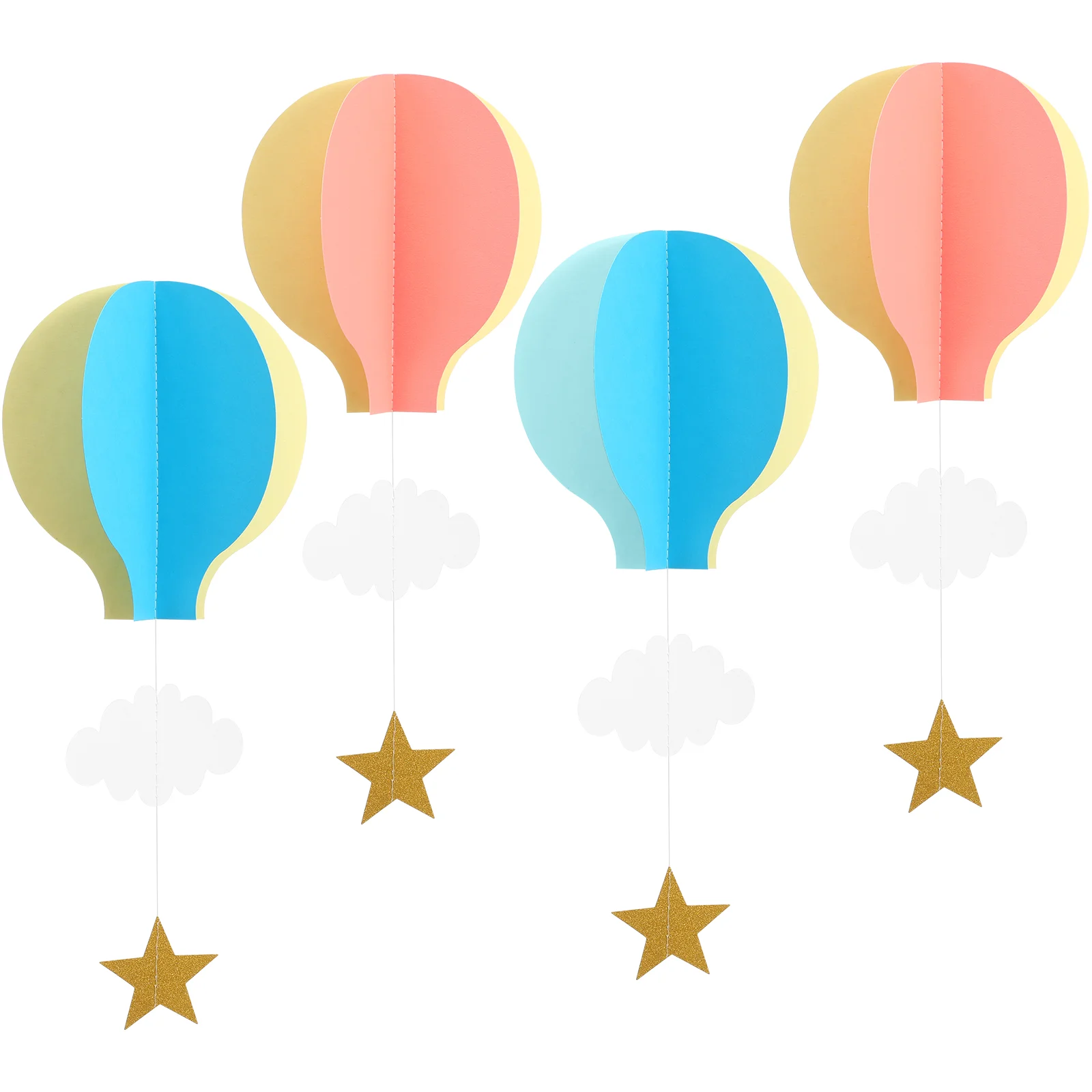 Kindergarten Window Hanging 3D Paper Hot Air Balloon Cloud Ornaments For Wedding Baby Shower Birthday Anti-grease pastry
Kindergarten Window Hanging 3D Paper Hot Air Balloon Cloud Ornaments For Wedding Baby Shower Birthday Anti-grease pastry