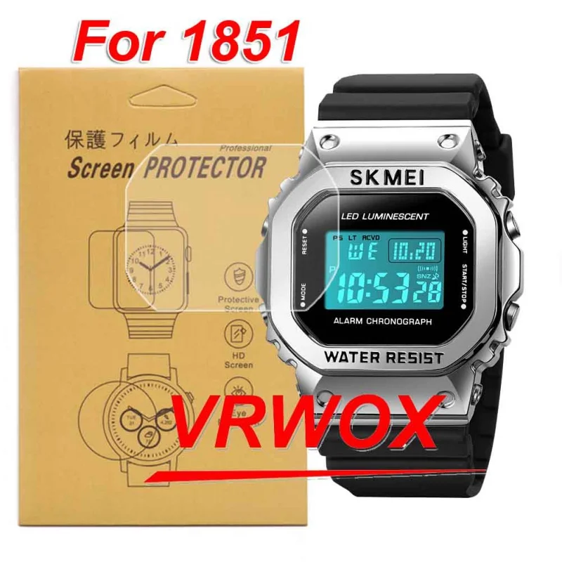 3Pcs Protector For 2022 New Model For Skmei 1851 Square Digital Electronic Watch TPU Nano Screen Protector
3Pcs Protector For 2022 New Model For Skmei 1851 Square Digital Electronic Watch TPU Nano Screen Protector