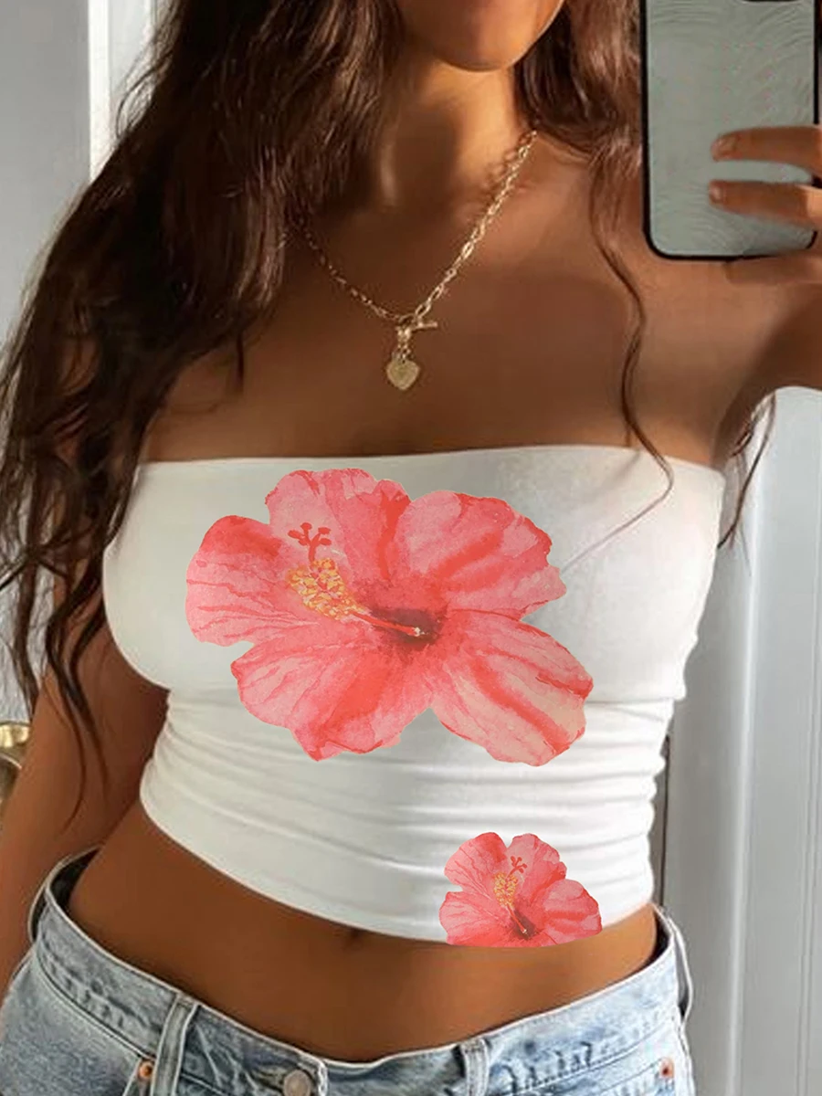 Womens Flower Tube Top Y2k Vintage Bandeau Sexy Tight Strapless Shirt Aesthetic Crop Cami Tops
Womens Flower Tube Top Y2k Vintage Bandeau Sexy Tight Strapless Shirt Aesthetic Crop Cami Tops