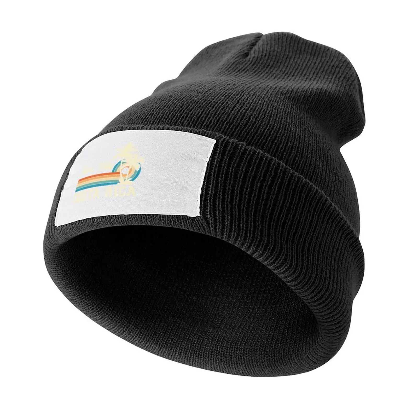 

Pura Vida Costa Rica Shirt Retro Beach Vacation Shirt Souvenir Beach Knitted Cap Christmas Hat Bobble Hat Men Hats Women's