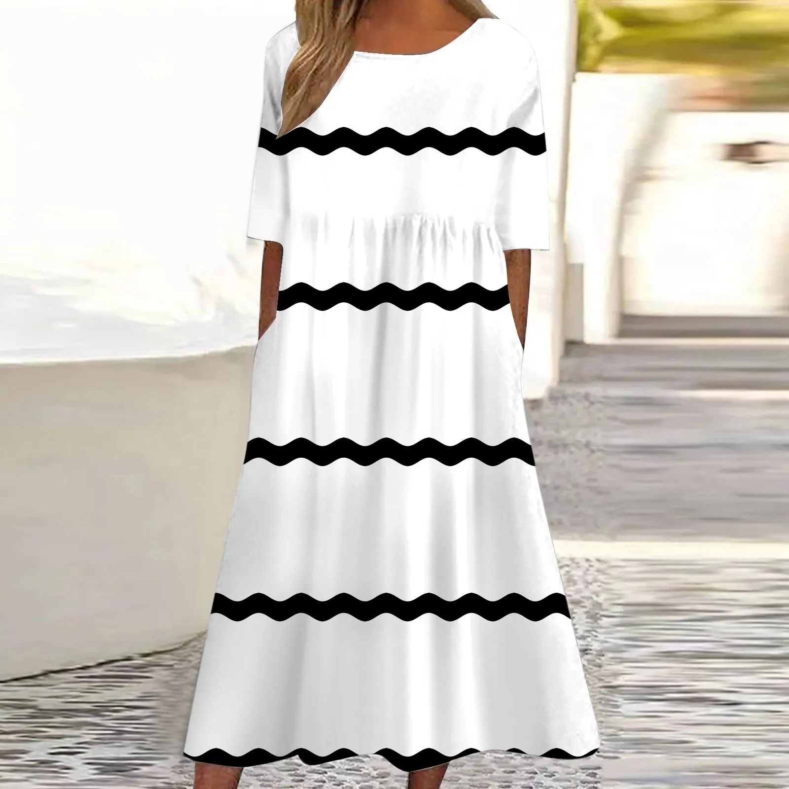 Women E Boho Dress Short Sleeve O Neck Pocket Dress Casual Print Short Crewneck Dress Spring Dresses Casual Summer Clothes
Women E Boho Dress Short Sleeve O Neck Pocket Dress Casual Print Short Crewneck Dress Spring Dresses Casual Summer Clothes