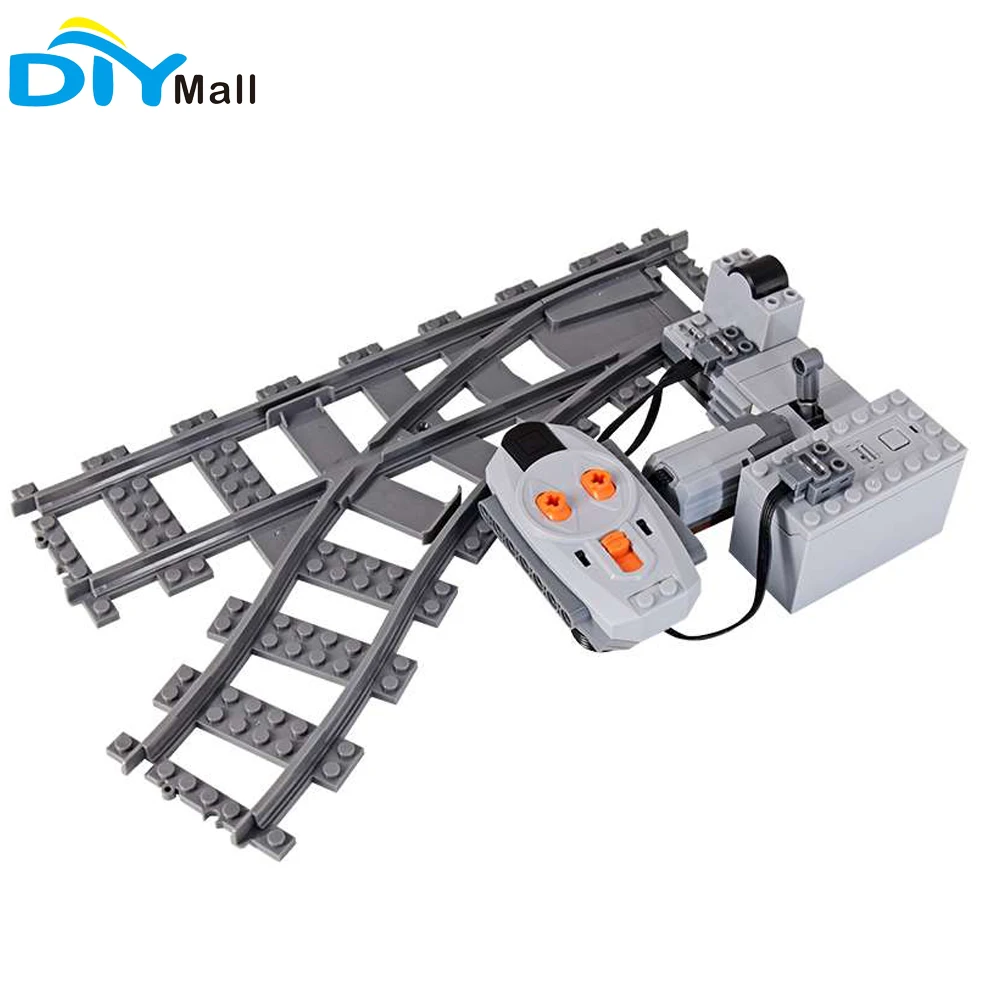 City Train Tracks Remote Control Switch Left Right Forked Rail MOC Building Blocks Flexible Railway Set Technical Toys For Kids
City Train Tracks Remote Control Switch Left Right Forked Rail MOC Building Blocks Flexible Railway Set Technical Toys For Kids