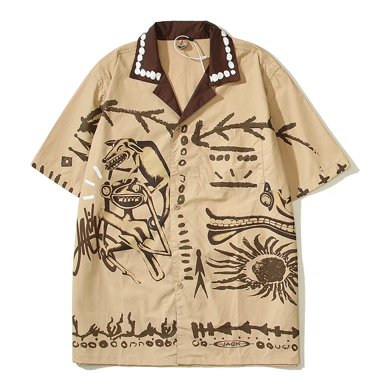 Y2K Summer Cactus Jack Short Sleeve Graffiti Lapel Shirt Unisex Vintage Streetwear Casual Tank Tops Harajuku Oversized Shirts
Y2K Summer Cactus Jack Short Sleeve Graffiti Lapel Shirt Unisex Vintage Streetwear Casual Tank Tops Harajuku Oversized Shirts