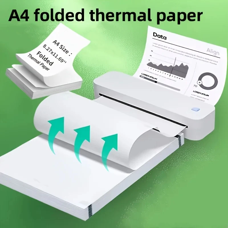 Paquete de 200 hojas de papel de impresión termosensible A4 Tamaño 21.01×29.69 El papel se desliza suavemente en centÃmetros, Fácil de rasgar en el borde, Sin residuos Paquete de 200 hojas de papel de impresión termosensible A4 Tamaño 21.01×29.69 El papel se desliza suavemente en centÃmetros, Fácil de rasgar en el borde, Sin residuos