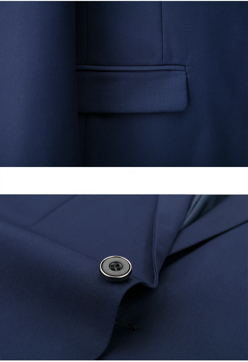 M-6XL 15 Colors ( Jacket+Vest+Pants ) Formal Business Office Men's Suits Groom Wedding Dress Party Dress Solid Color Suit 31 S8f77bbcb4fd1468a842cff952df75e1bQ
