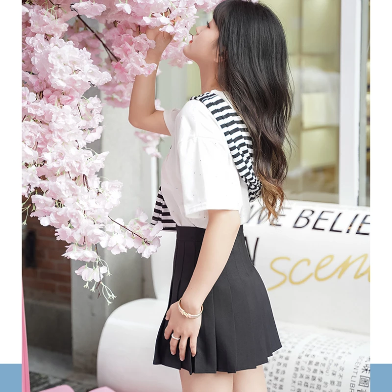 Mini Skirt 2022 Spring Summer White A-Line High Waist Short Solid Black Pleated Skirt College Style Kawaii Women's Clothing
Mini Skirt 2022 Spring Summer White A-Line High Waist Short Solid Black Pleated Skirt College Style Kawaii Women's Clothing