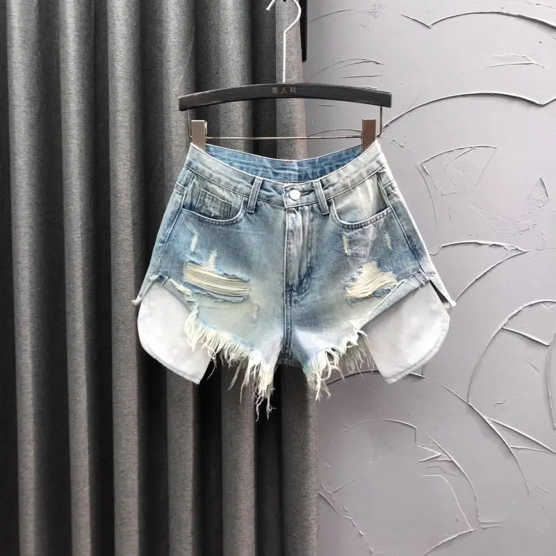Summer 2024 Personalized High Waisted Denim Shorts for Women with Holes Retro A-line Hot Pants Y2k Shorts
Summer 2024 Personalized High Waisted Denim Shorts for Women with Holes Retro A-line Hot Pants Y2k Shorts
