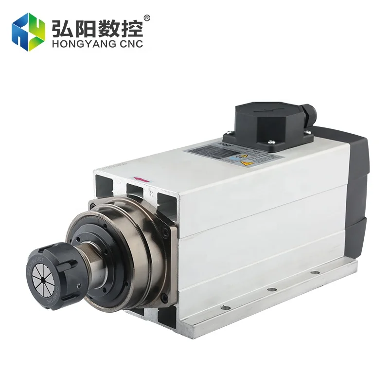 HQD 6kw 220v 380v Spindle Motor Air Cooling 18000rpm Er32 12.6a 300hz Engraving Wood Black New Design Cnc Lathe Machine Tool
HQD 6kw 220v 380v Spindle Motor Air Cooling 18000rpm Er32 12.6a 300hz Engraving Wood Black New Design Cnc Lathe Machine Tool