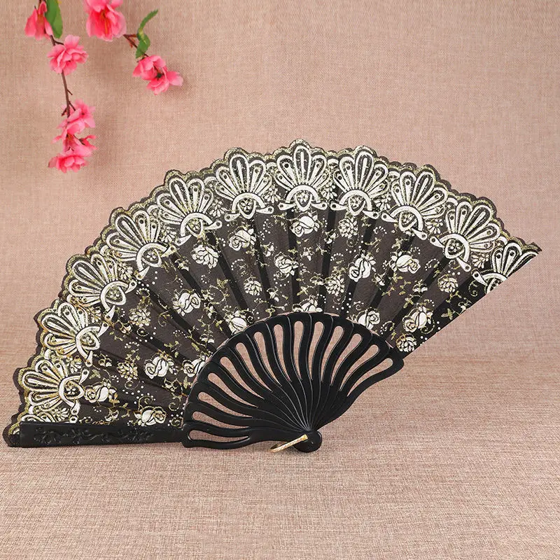 Retro Lolita Lace Fan Gorgeous European Style Rose Folding Fan Dark Gothic Court Dance Hand Fan Gift Wedding Party Decoration
Retro Lolita Lace Fan Gorgeous European Style Rose Folding Fan Dark Gothic Court Dance Hand Fan Gift Wedding Party Decoration