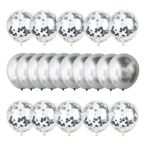 20pcs Gold Silver Chrome Metallic Happy Birthday Latex Balloons Confetti Baloon gold Birthday party decoration anniversary balls
20pcs Gold Silver Chrome Metallic Happy Birthday Latex Balloons Confetti Baloon gold Birthday party decoration anniversary balls