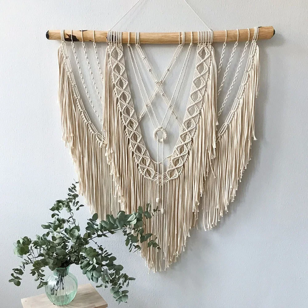 Boho Tassel Wall Tapestry Hand-Woven Home Decor 3 S8f7f6ed756554f29ad9e904332157bdfU