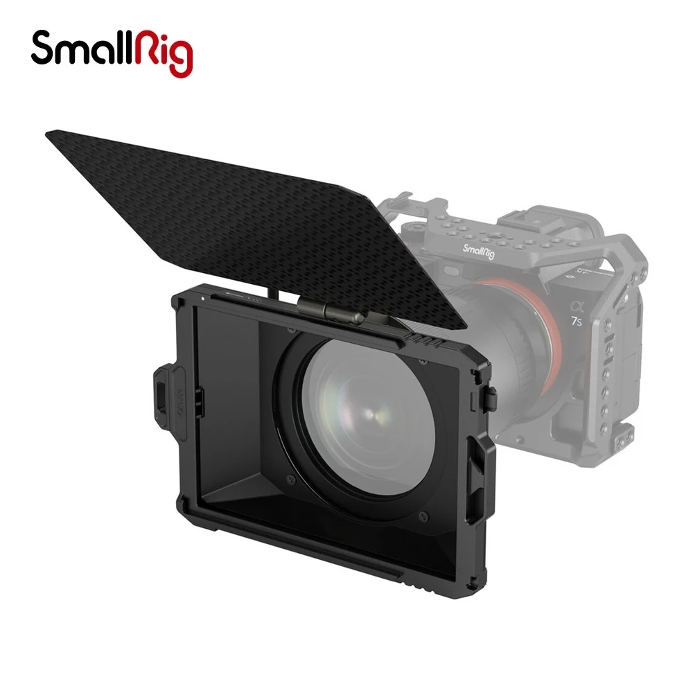Маленький матовый бокс SmallRig 3575 Lite, матовый бокс DSLR с верхним флагом из углеродного волокна, для объективов 67 мм, 72 мм, 77 мм, 82 мм, 95 мм, фильтр 4x5,65 
Маленький матовый бокс SmallRig 3575 Lite, матовый бокс DSLR с верхним флагом из углеродного волокна, для объективов 67 мм, 72 мм, 77 мм, 82 мм, 95 мм, фильтр 4x5,65
