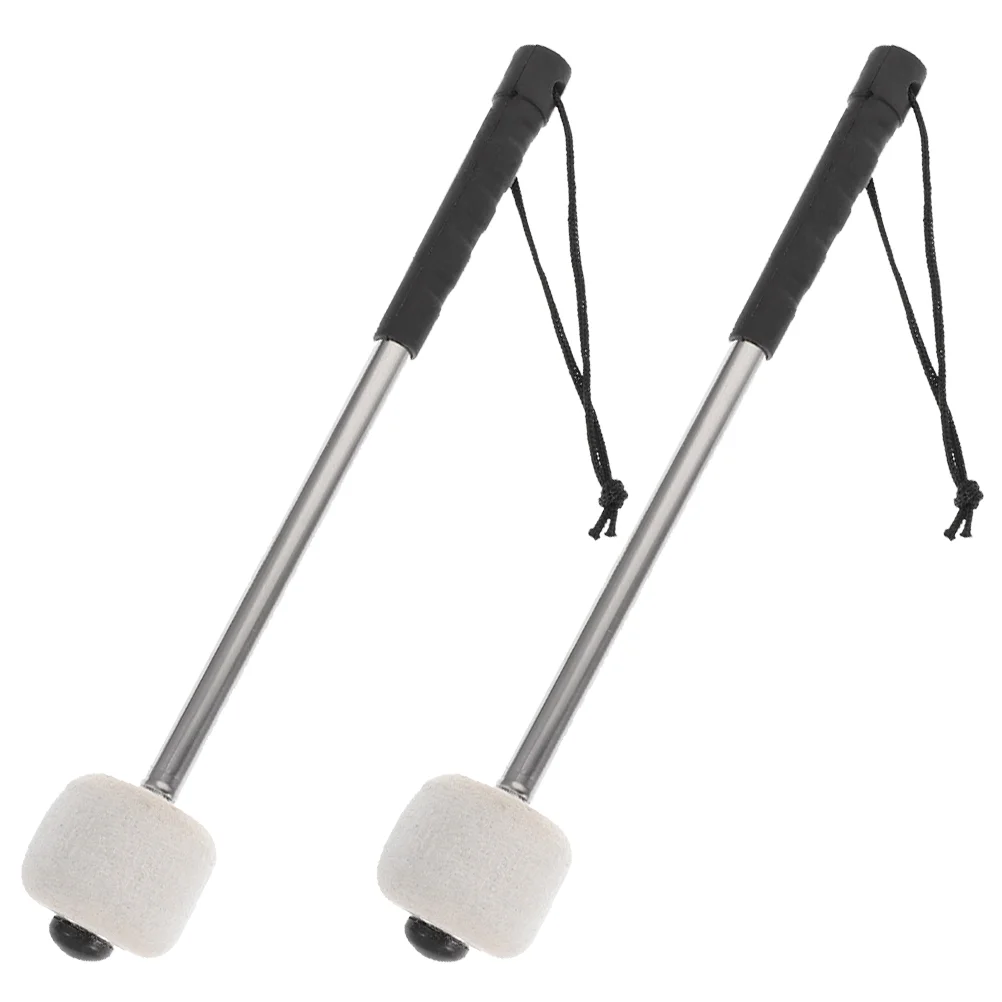 2 Pcs Drumstick Bass Sticks Stainless Steel Handle Drumsticks Performance Musical Instruments Replacement Mallets
2 Pcs Drumstick Bass Sticks Stainless Steel Handle Drumsticks Performance Musical Instruments Replacement Mallets