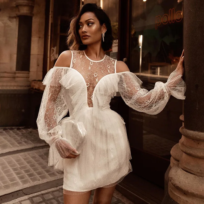 2022 Autumn And Winter Women's Gauze Long Sleeved Nightclub Lace Suspender Pure Desire Style Sexy Puffy Dress
2022 Autumn And Winter Women's Gauze Long Sleeved Nightclub Lace Suspender Pure Desire Style Sexy Puffy Dress
