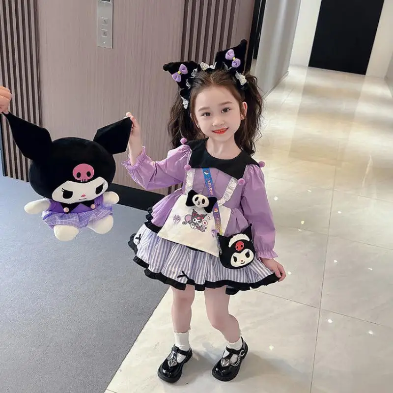 Cute Cartoon Sanrioed Kuromi Girls' Lolita Princess Dress Long Sleeve Spring and Autumn Clothing Children's Cosplay Clothing
Cute Cartoon Sanrioed Kuromi Girls' Lolita Princess Dress Long Sleeve Spring and Autumn Clothing Children's Cosplay Clothing