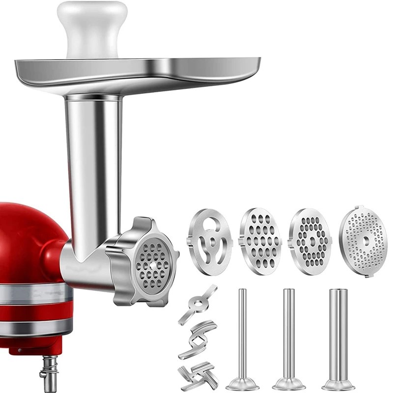 1 Set Metal Food Grinder Attachment For KitchenAid Stand Mixers, Meat Grinder Attachment Included
1 Set Metal Food Grinder Attachment For KitchenAid Stand Mixers, Meat Grinder Attachment Included