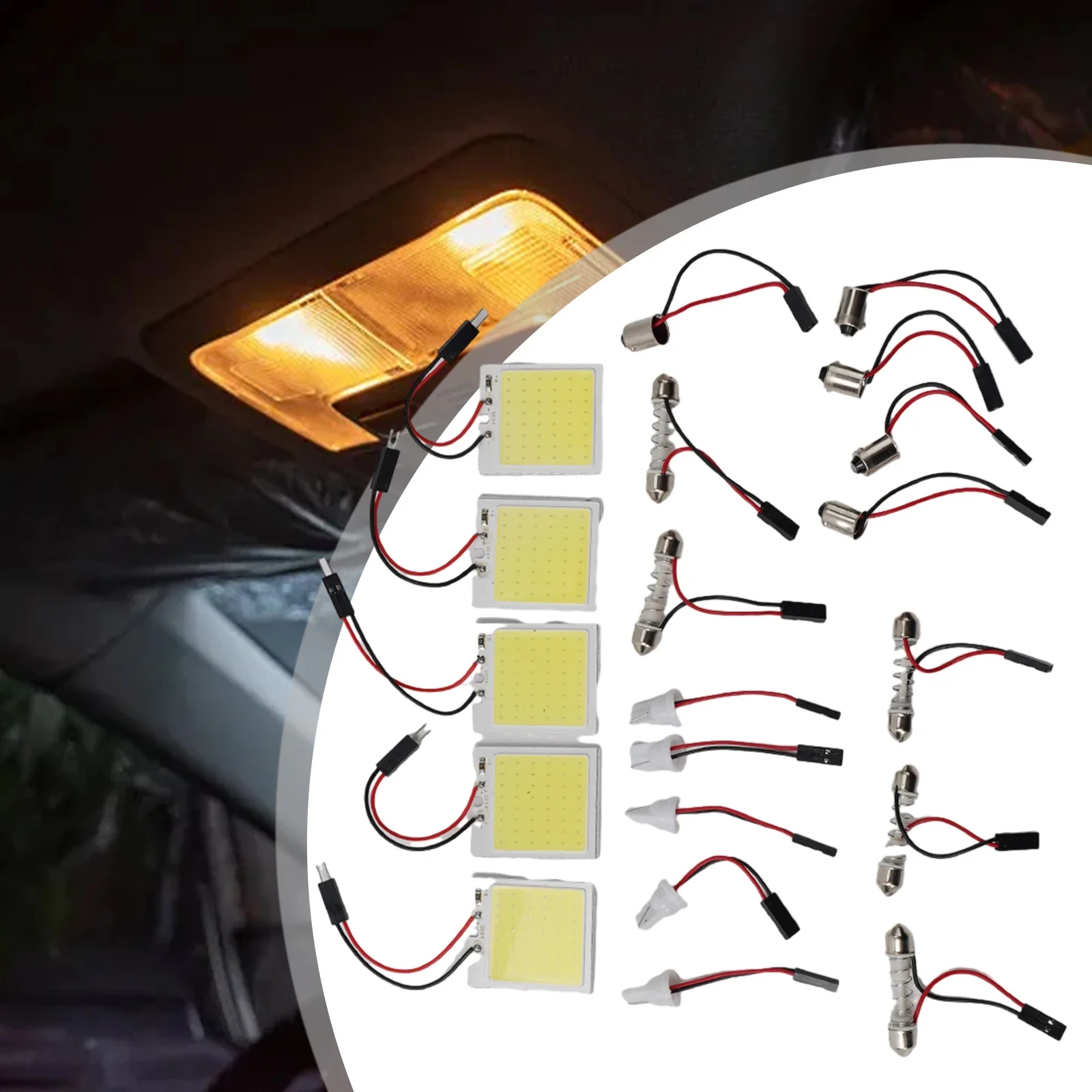 5PCS Brand New High Quality Parts COB LED Panel Lights White Light 12V 18 LED Chips 48 SMD Cob Led Bulb Dome Lamp
5PCS Brand New High Quality Parts COB LED Panel Lights White Light 12V 18 LED Chips 48 SMD Cob Led Bulb Dome Lamp