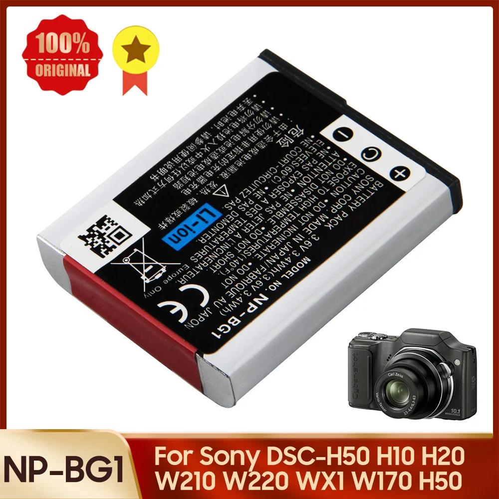 New Camera Battery NP-BG1 For SONY DSC-H50 H10 H20 W210 W220 WX1 W170 H50 DSC-W120 DSC-W130 DSC-W150 Replacement Battery
New Camera Battery NP-BG1 For SONY DSC-H50 H10 H20 W210 W220 WX1 W170 H50 DSC-W120 DSC-W130 DSC-W150 Replacement Battery
