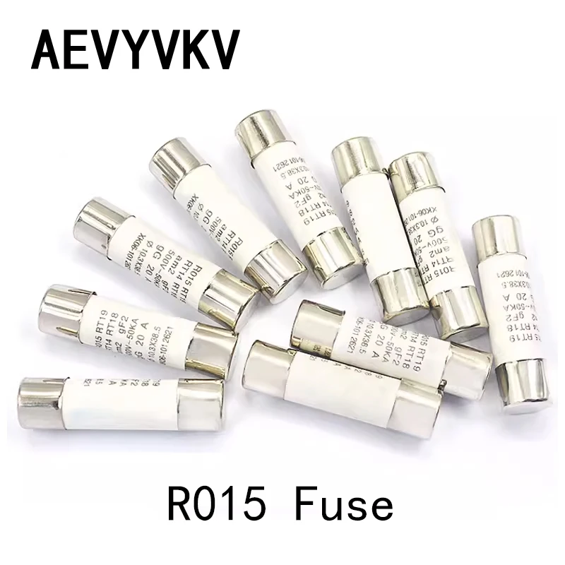 

R015 Fuse RO15 Ceramic Fuse Tube 10X38 RT18 0.5A 1A 2A 3A 4A 5A 6A 8A 10A 16A 25A 32A RO15 Fuse R015 Fuse