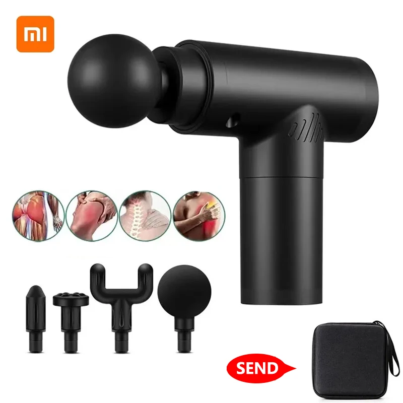 

Xiaomi Mijia Massage Gun Smart Home Multiple Gears Speed Levels Electric Slimming Muscle Fascia Gun Percussion Massagers Gift