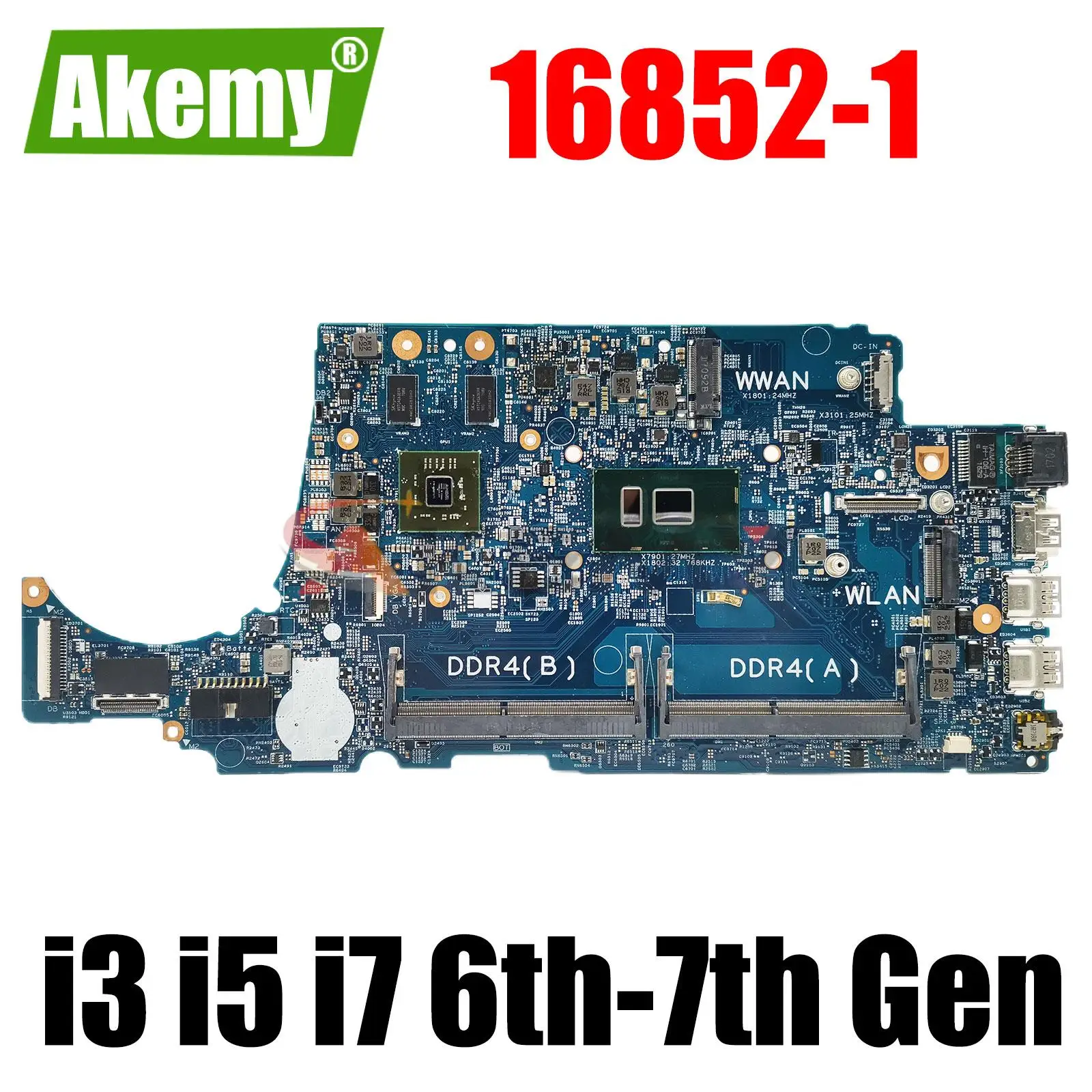 16852-1 FOR dell Latitude 3480 3580 Laptop Notebook Motherboard CN-02V63C CN-08NCKY Mainboard 3865U i3 i5 i7 6th Gen 7th Gen CPU
16852-1 FOR dell Latitude 3480 3580 Laptop Notebook Motherboard CN-02V63C CN-08NCKY Mainboard 3865U i3 i5 i7 6th Gen 7th Gen CPU