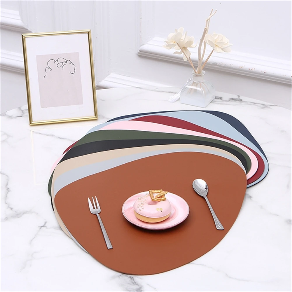 PU Leather Placemats Place Mats Coffee Coaster Waterproof For Kitchen Table Non-Slip Stain Heat Resistant Table Place Mats 39CM
PU Leather Placemats Place Mats Coffee Coaster Waterproof For Kitchen Table Non-Slip Stain Heat Resistant Table Place Mats 39CM