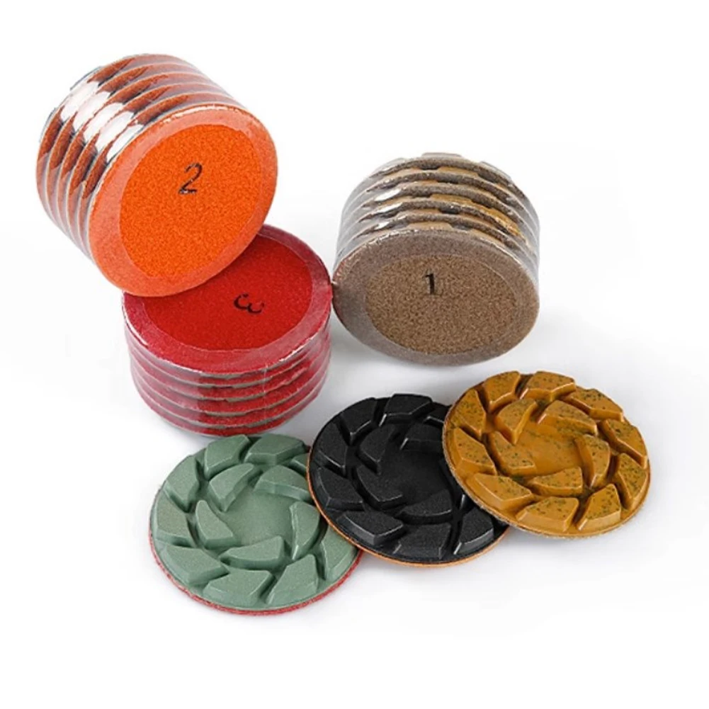 Dry/wet Diamond 3 Step Polishing Pads For Granite Polishing For Granite Marble Stone Concrete Floor Polishing 4 Inch 100mm
Dry/wet Diamond 3 Step Polishing Pads For Granite Polishing For Granite Marble Stone Concrete Floor Polishing 4 Inch 100mm