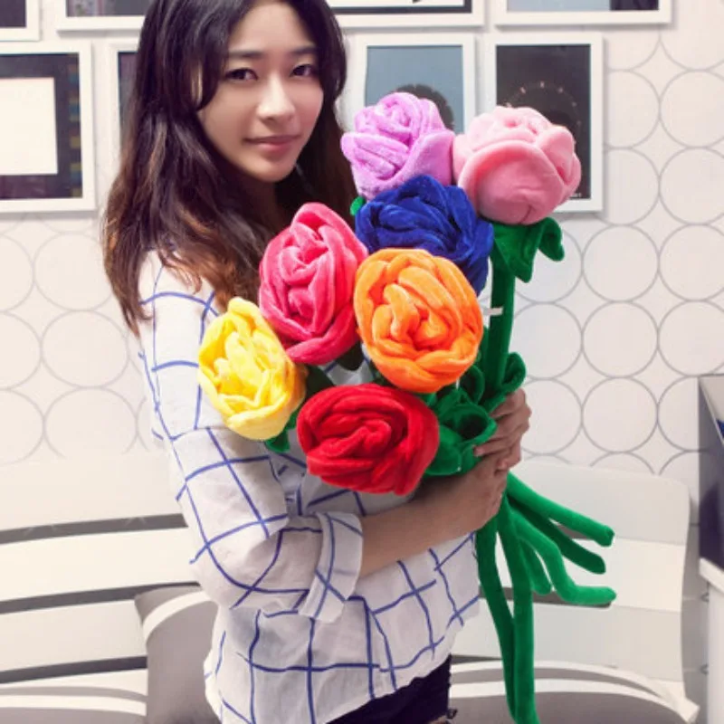 Simulation Rose Plush Toy Curtain Buckle Wedding Decor Girlfriend Valentine's Day Gift Plants Stuffed Plushies Photography Props
Simulation Rose Plush Toy Curtain Buckle Wedding Decor Girlfriend Valentine's Day Gift Plants Stuffed Plushies Photography Props