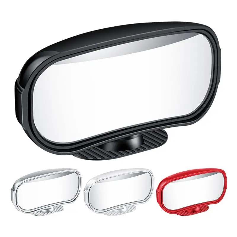 

Blind Spots Mirrors Adjustable Round Frame Convex Wide Angle Clear Rearview Auxiliary 360 Degrees Rotating Car Safety Mirror