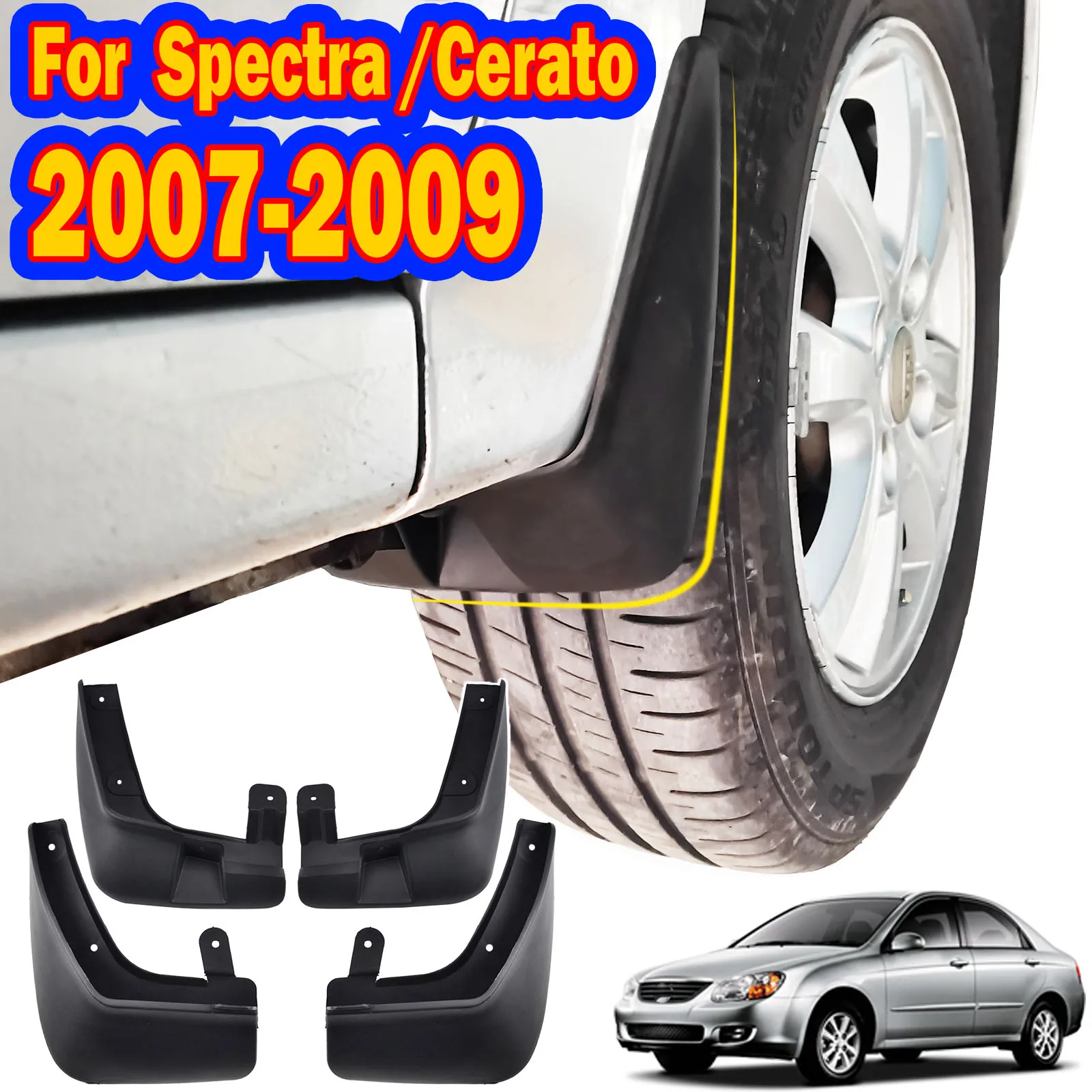 4 шт., Автомобильные Брызговики для KIA LD CERATO Spectra 4dr Sedan 2007 2008 2009
4 шт., Автомобильные Брызговики для KIA LD CERATO Spectra 4dr Sedan 2007 2008 2009