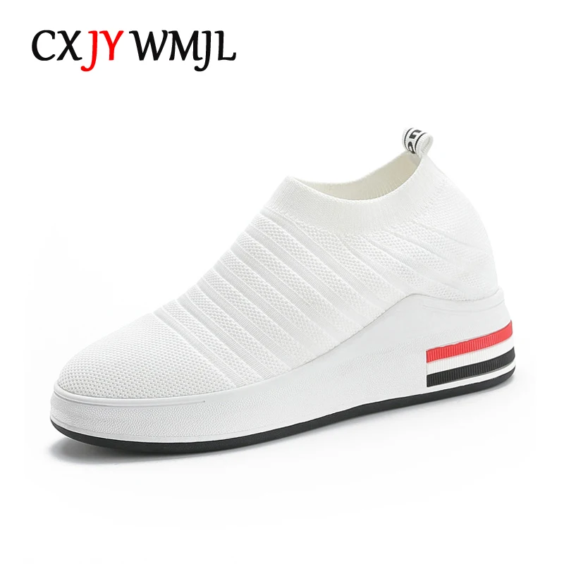 CXJYWMJL Women Slip On Sneakers Knitting Summer Mesh Wedgies Vulcanized Shoes Ladies Sports Casual Loafers Inner Raised Shoes
CXJYWMJL Women Slip On Sneakers Knitting Summer Mesh Wedgies Vulcanized Shoes Ladies Sports Casual Loafers Inner Raised Shoes