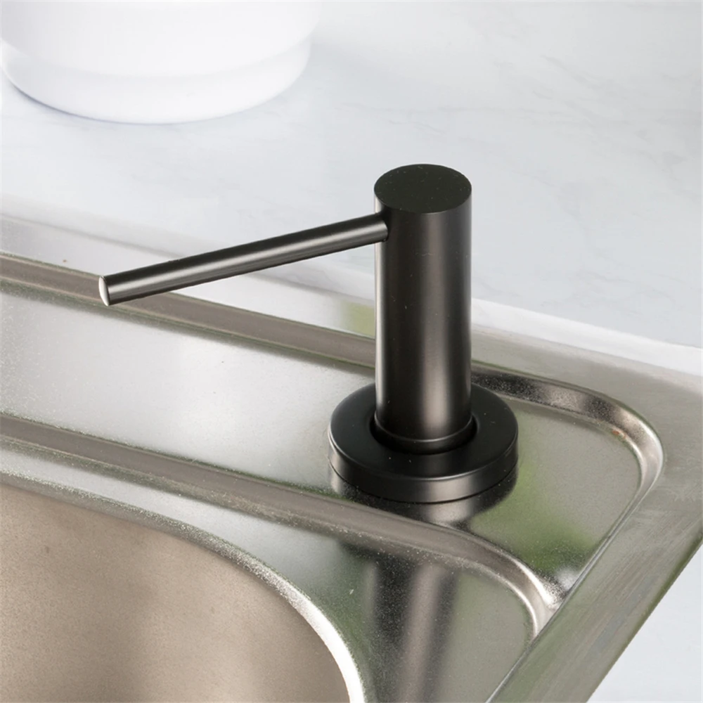 Stainless Steel Kitchen Sink Soap Dispenser Black ABS Dispenser Detergent Liquid Soap Lotion Dispensers Built-in Design
Stainless Steel Kitchen Sink Soap Dispenser Black ABS Dispenser Detergent Liquid Soap Lotion Dispensers Built-in Design