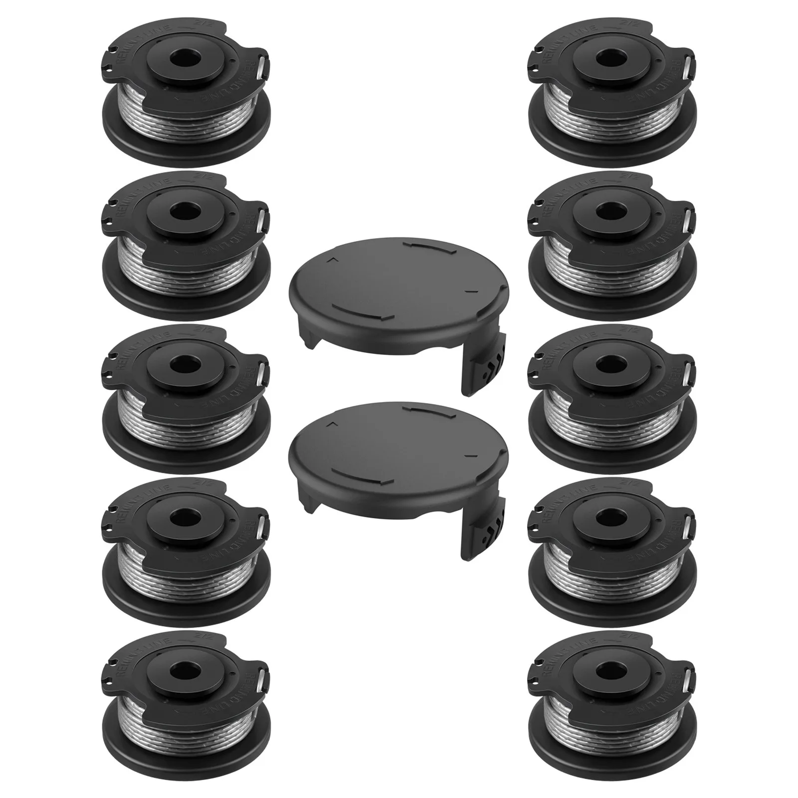 F016800385 Replacement Auto Feed Spool Line String Trimmer Lawn Mower Thread Spool for Bosch EasyGrassCut(10Spool+2Cap)
F016800385 Replacement Auto Feed Spool Line String Trimmer Lawn Mower Thread Spool for Bosch EasyGrassCut(10Spool+2Cap)