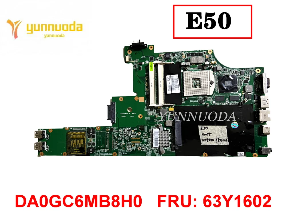 Оригинальная материнская плата для ноутбука Lenovo ThinkPad E50 HM55 DA0GC6MB8H0 FRU 63Y1602, протестирована, хорошая Бесплатная доставка
Оригинальная материнская плата для ноутбука Lenovo ThinkPad E50 HM55 DA0GC6MB8H0 FRU 63Y1602, протестирована, хорошая Бесплатная доставка