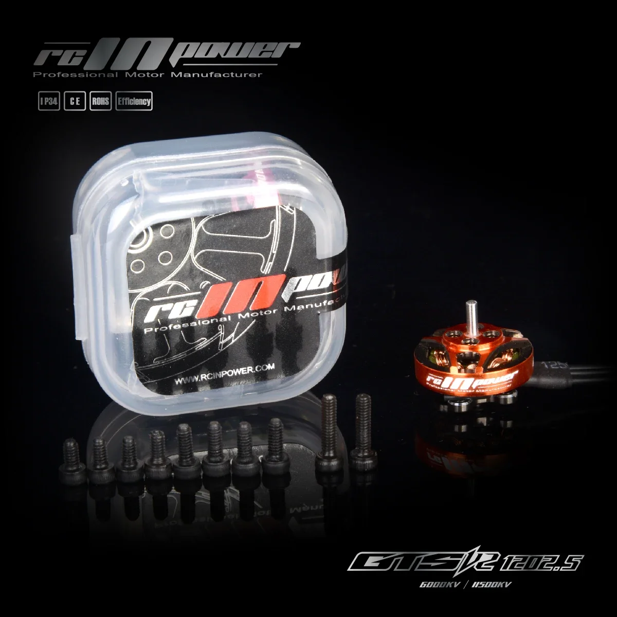 RCINPOWER GTS V2 1202.5 Brushless Motor 11500KV 1-2S 6000KV 3-4S for FPV Freestyle 1.6inch-3inch Toothpick Cinewhoop Drone
RCINPOWER GTS V2 1202.5 Brushless Motor 11500KV 1-2S 6000KV 3-4S for FPV Freestyle 1.6inch-3inch Toothpick Cinewhoop Drone