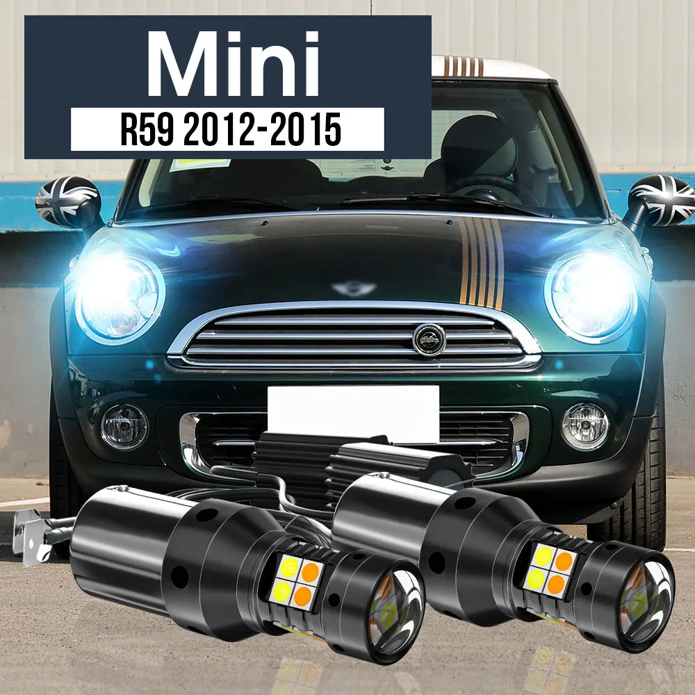 2pcs LED Dual Mode Turn Signal+Daytime Running Light Blub DRL Canbus Accessories For Mini Roadster R59 2012-2015 2013 2014
2pcs LED Dual Mode Turn Signal+Daytime Running Light Blub DRL Canbus Accessories For Mini Roadster R59 2012-2015 2013 2014