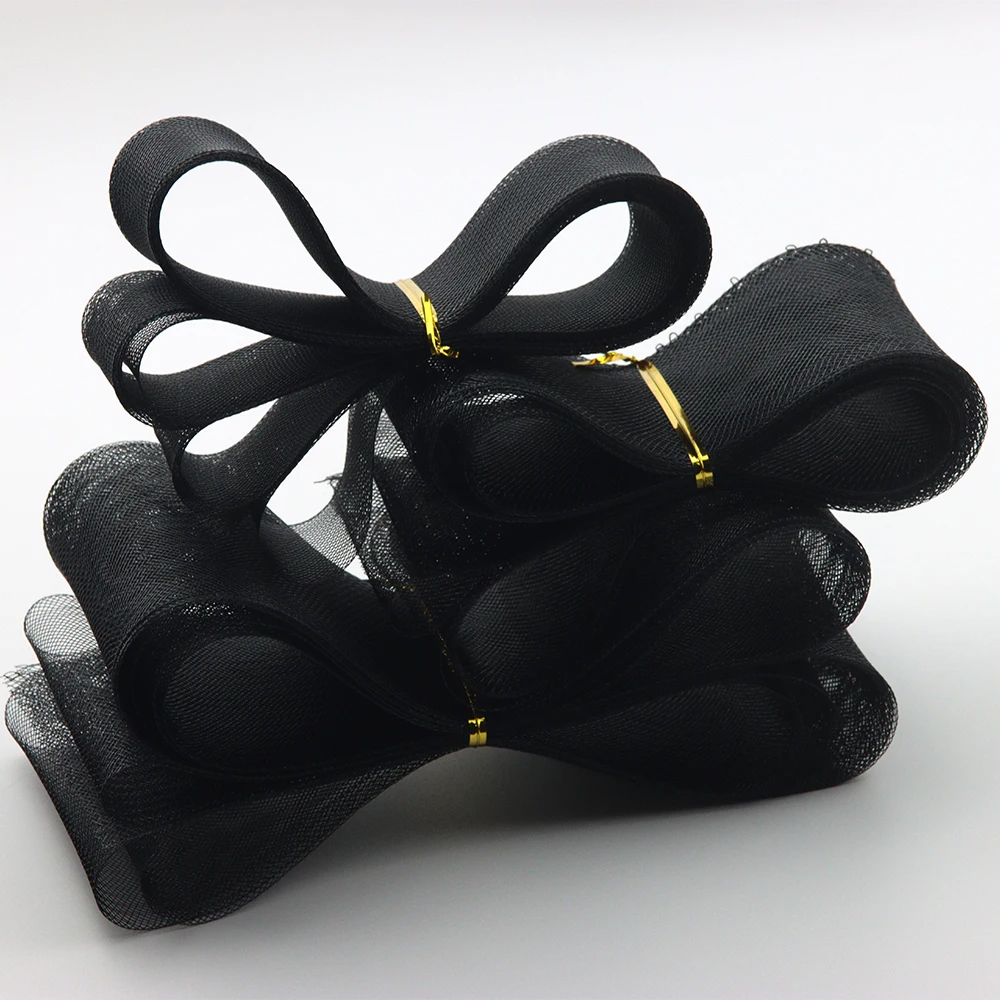

Черная Плетеная Сетка из конского волоса 3/5 м 4/6/8 мм, Полиэстеровая ткань для рукоделия, шитье «сделай сам», свадебная подъюбник, мяч, сетчатые аксессуары