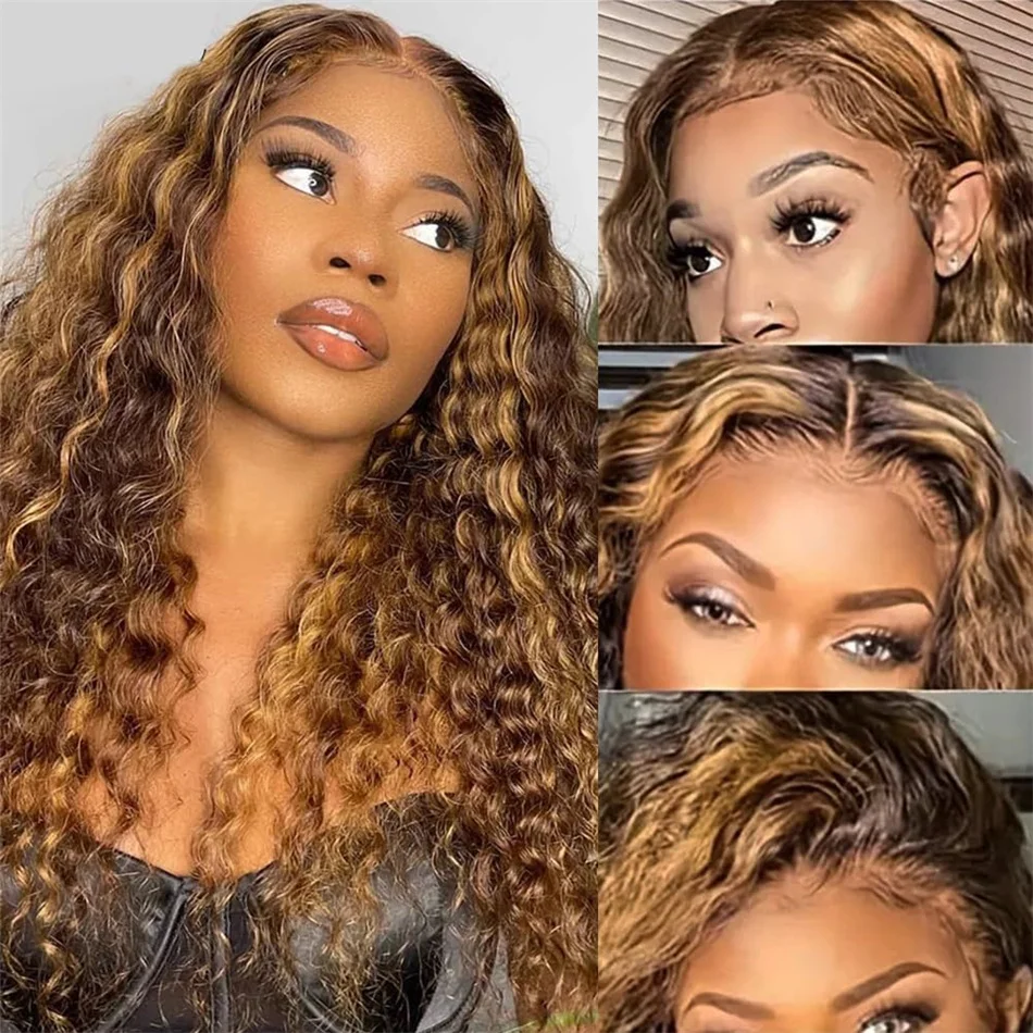 30 Inch Highlight Ombre Deep Wave Glueless Wig Human Hair Ready To Wear Brazilian Colored 13x4 Curly Lace Frontal Wigs For Women
30 Inch Highlight Ombre Deep Wave Glueless Wig Human Hair Ready To Wear Brazilian Colored 13x4 Curly Lace Frontal Wigs For Women