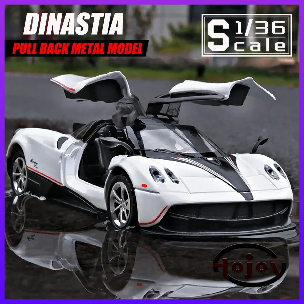 

1:36 Pagani Huayra Dinastia Metal Cars Toys Diecast Alloy Car Model for Boys Children Kids Toy Vehicles Sound and Light F562