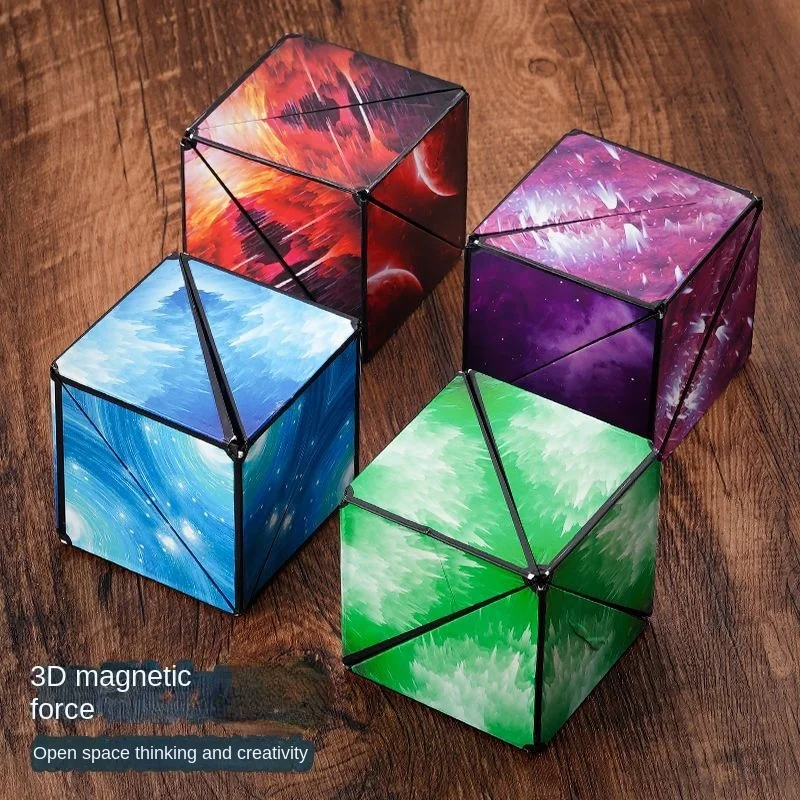 Children's Thinking Puzzle 3d Three-Dimensional Geometric Magnetic Special-Shaped Magic Cubes Toy Variety Infinite Space
Children's Thinking Puzzle 3d Three-Dimensional Geometric Magnetic Special-Shaped Magic Cubes Toy Variety Infinite Space