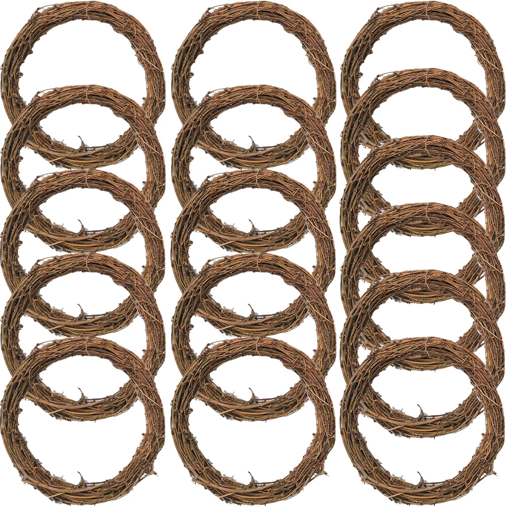 16 Pcs Earth Vine Garland Hand Woven Rattan Rings DIY Halloween Wreath Material Wire Frame Natural 
16 Pcs Earth Vine Garland Hand Woven Rattan Rings DIY Halloween Wreath Material Wire Frame Natural