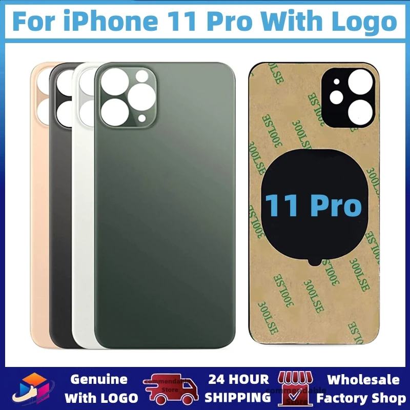 For iPhone 11 Pro Back Glass Panel Battery Cover Replacement Parts High Quality With Logo Rear Housing Big Hole Camera Glass
For iPhone 11 Pro Back Glass Panel Battery Cover Replacement Parts High Quality With Logo Rear Housing Big Hole Camera Glass